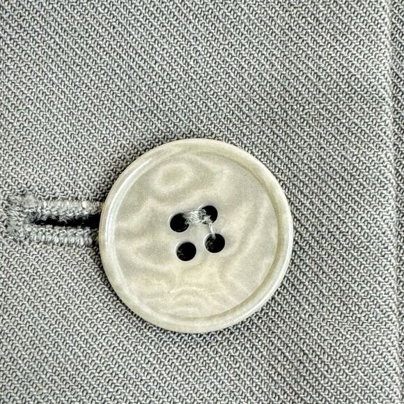 Calvin Klein Wool Jacket Coat Sz 6 Taupe 3 Button Single Breasted Lined Woman’s - Picture 9 of 16